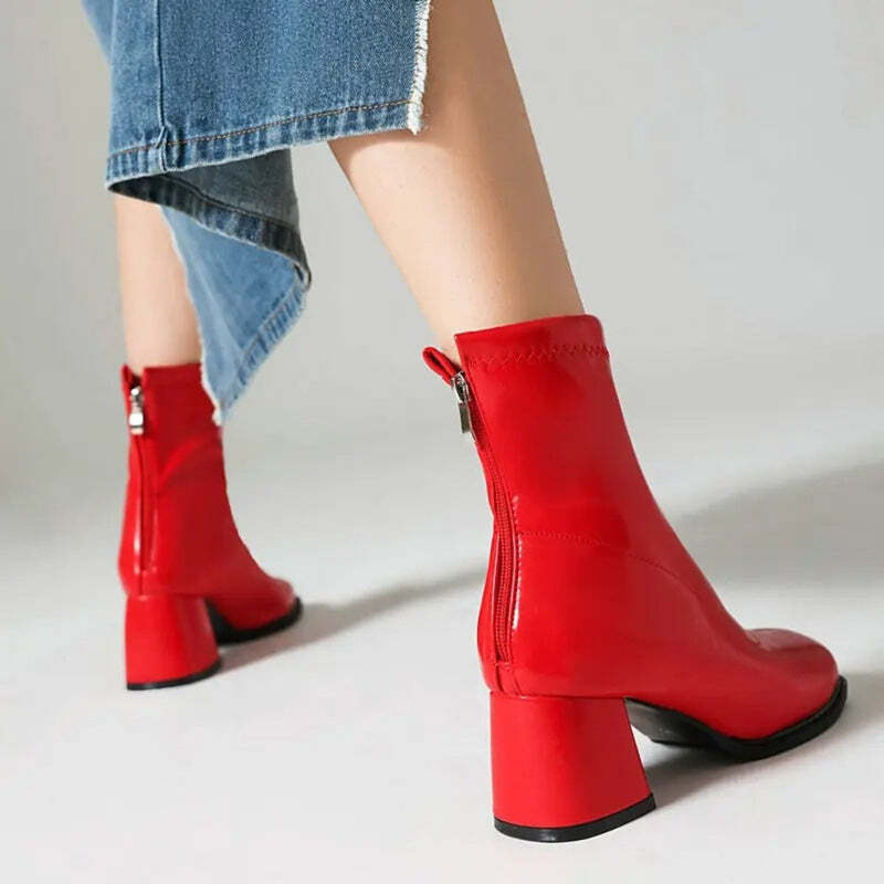 Bottine cuir vernis Podoways