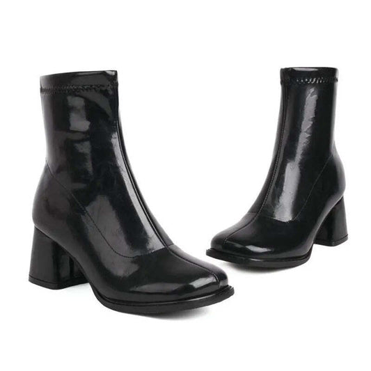 Bottine cuir vernis Podoways 34 Black