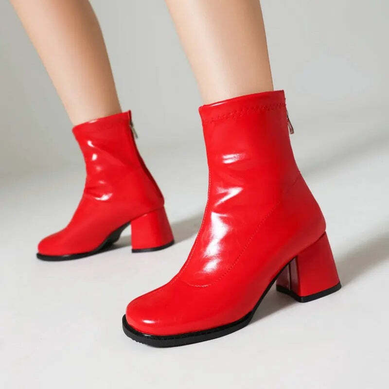 Bottine cuir vernis Podoways