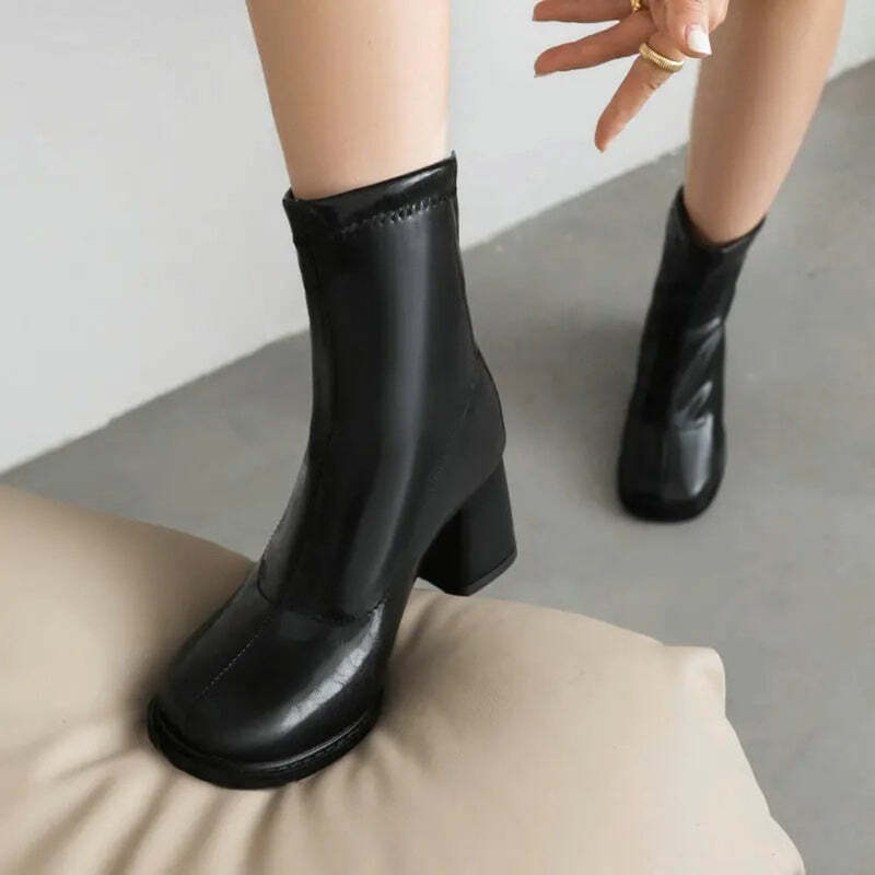 Bottine cuir vernis Podoways