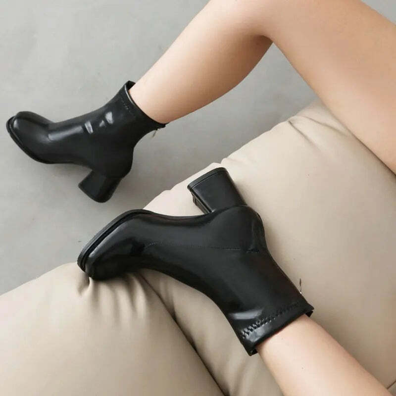 Bottine cuir vernis Podoways