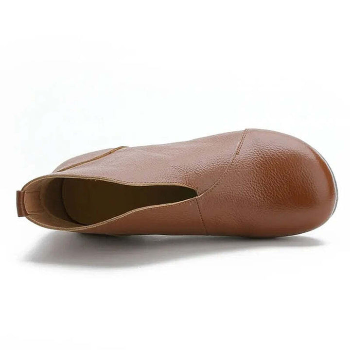Bottine en cuir rouge pour femme Podoways