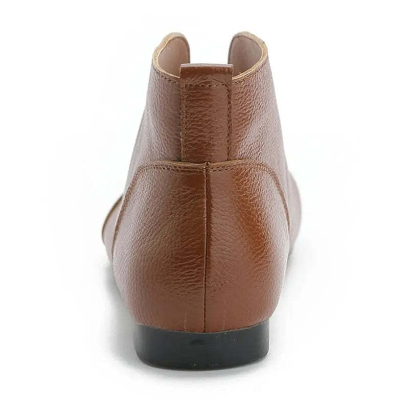 Bottine en cuir rouge pour femme Podoways