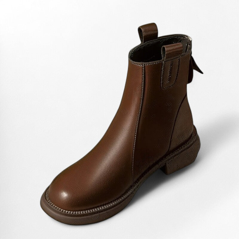 Bottine marron femme plate Podoways 34 Sienna