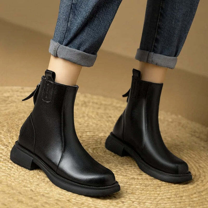 Bottine marron femme plate Podoways 34 Black