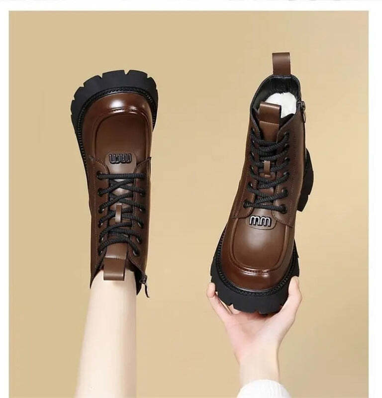 Bottine marron foncé femme Podoways