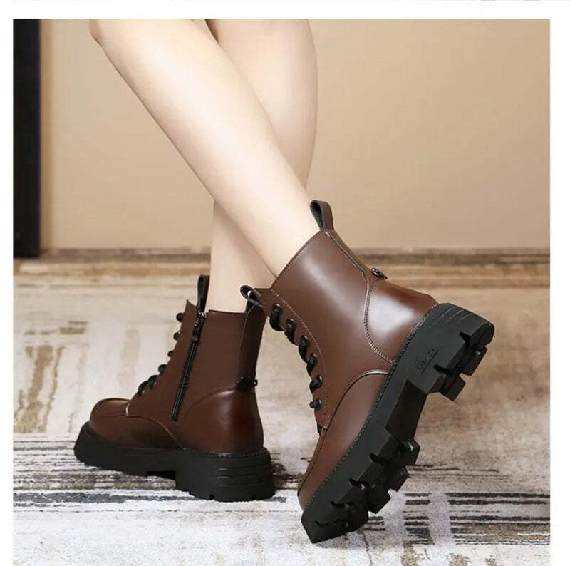 Bottine marron foncé femme Podoways