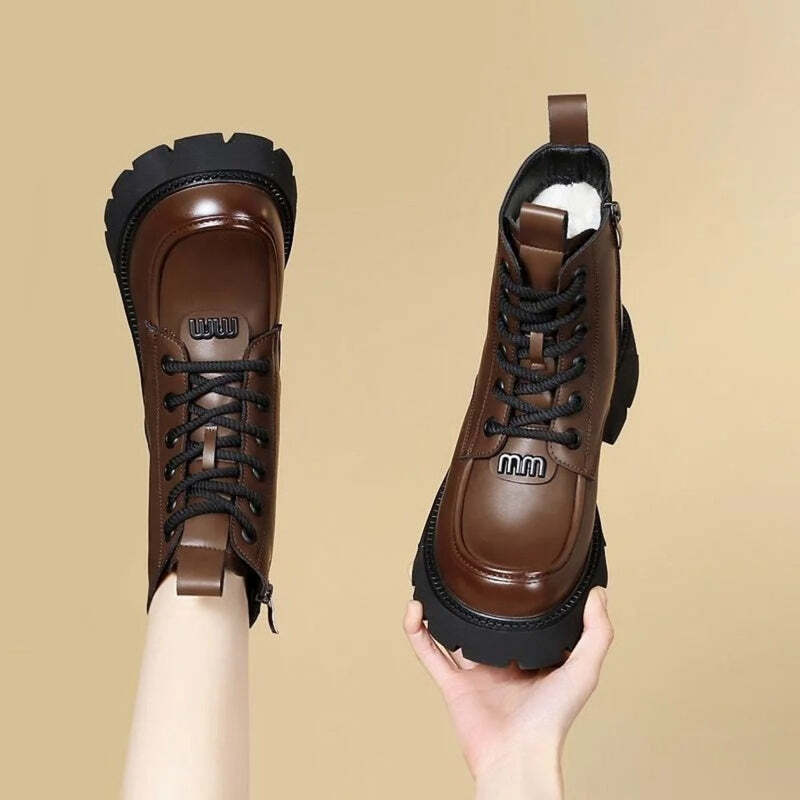 Bottine marron foncé femme Podoways