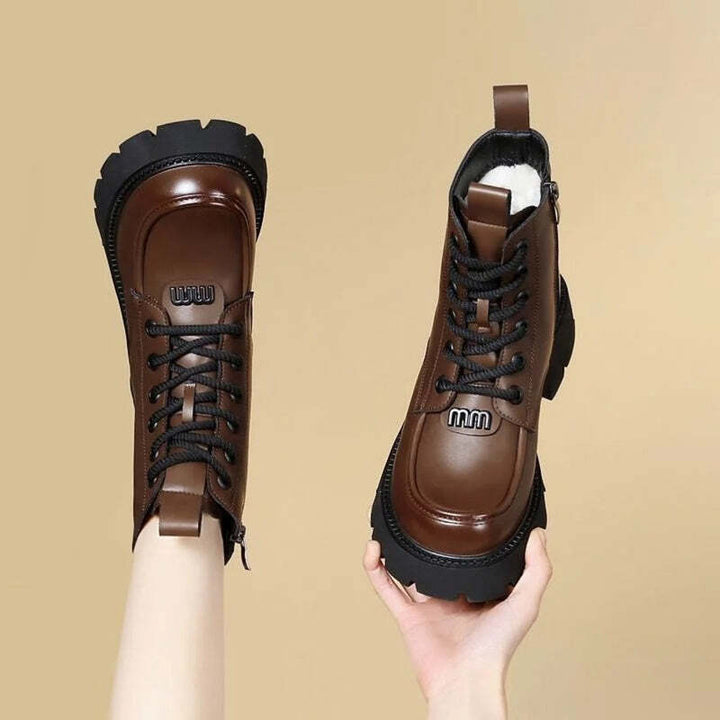 Bottine marron foncé femme Podoways