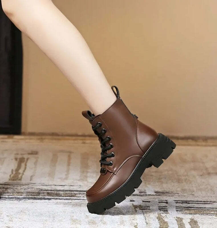 Bottine marron foncé femme Podoways