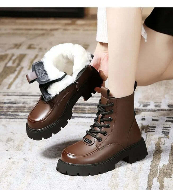 Bottine marron foncé femme Podoways