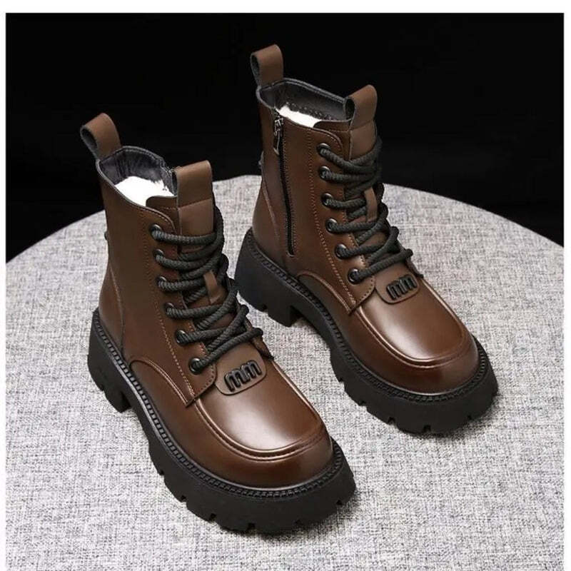 Bottine marron foncé femme Podoways