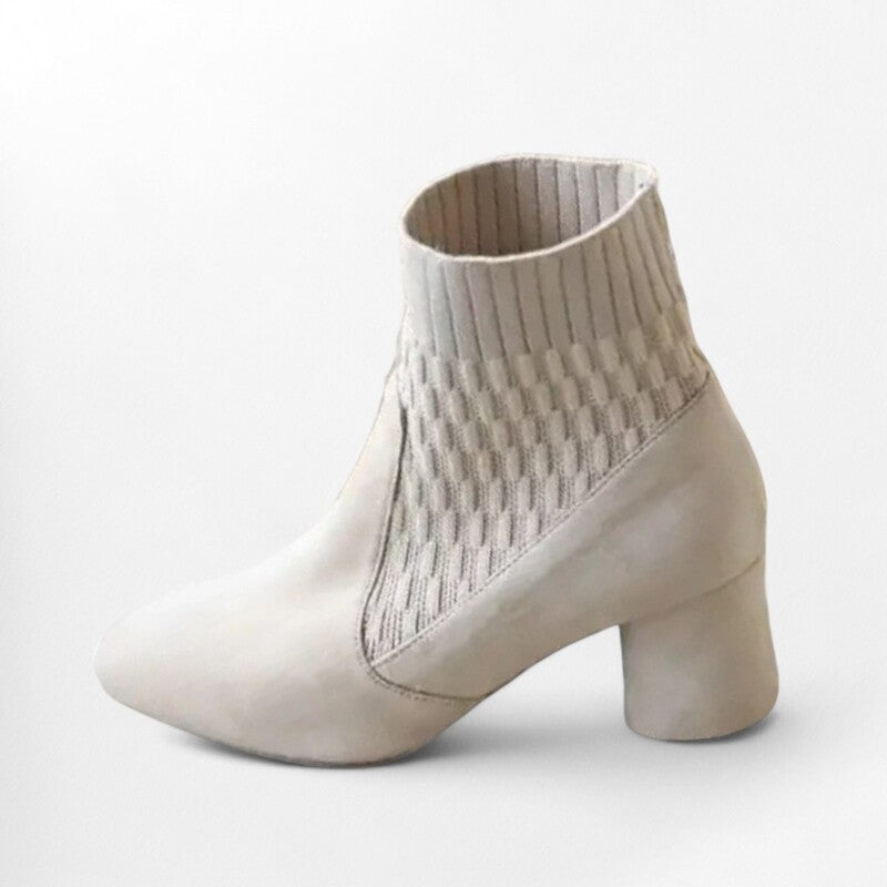 Bottine talon daim Podoways 35 Blanc