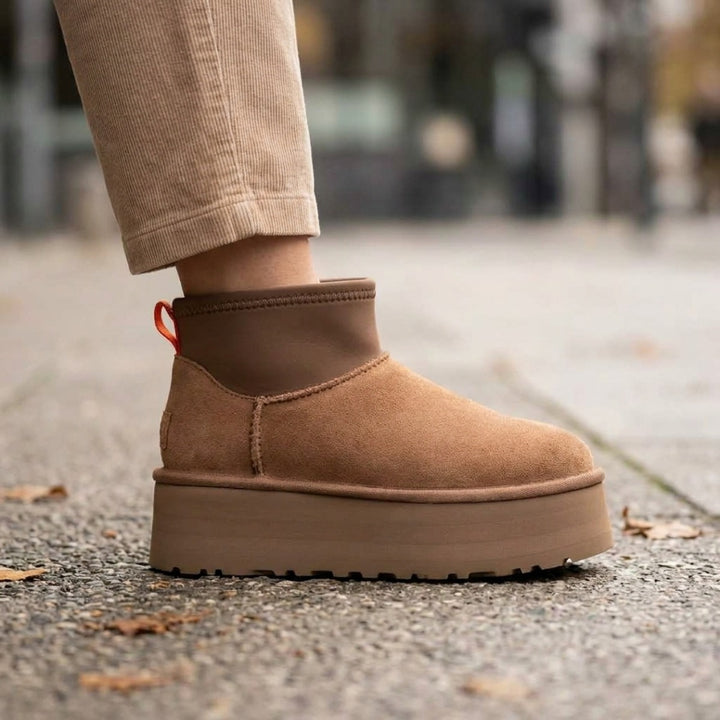 Bottines Chaudes Femme – Fourrées avec Semelle Épaisse Podoways