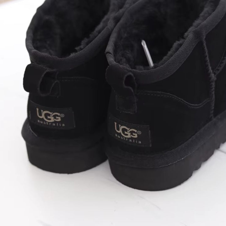 Bottines Hiver Femme Fourrées – Chaudes, Imperméables et Antidérapantes Podoways 35 Black