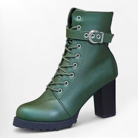 Bottines en cuir à lacets pour femme Podoways