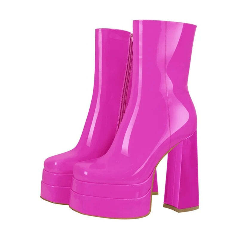 Bottines à talon haut Podoways 35 DeepPink