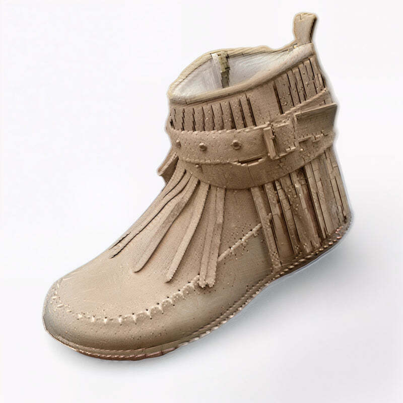 Bottines franges Podoways 35 Wheat