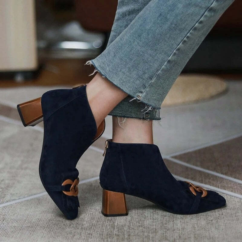 Bottines à talon beige Podoways