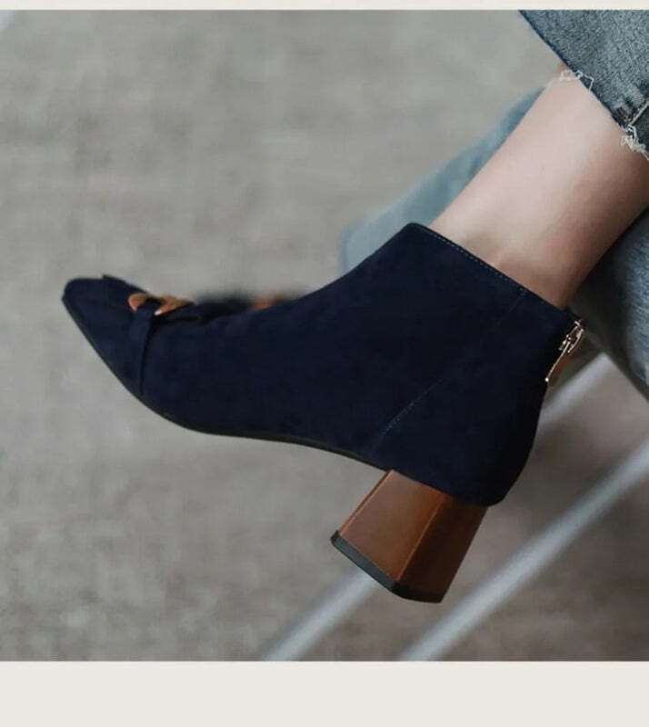 Bottines à talon beige Podoways