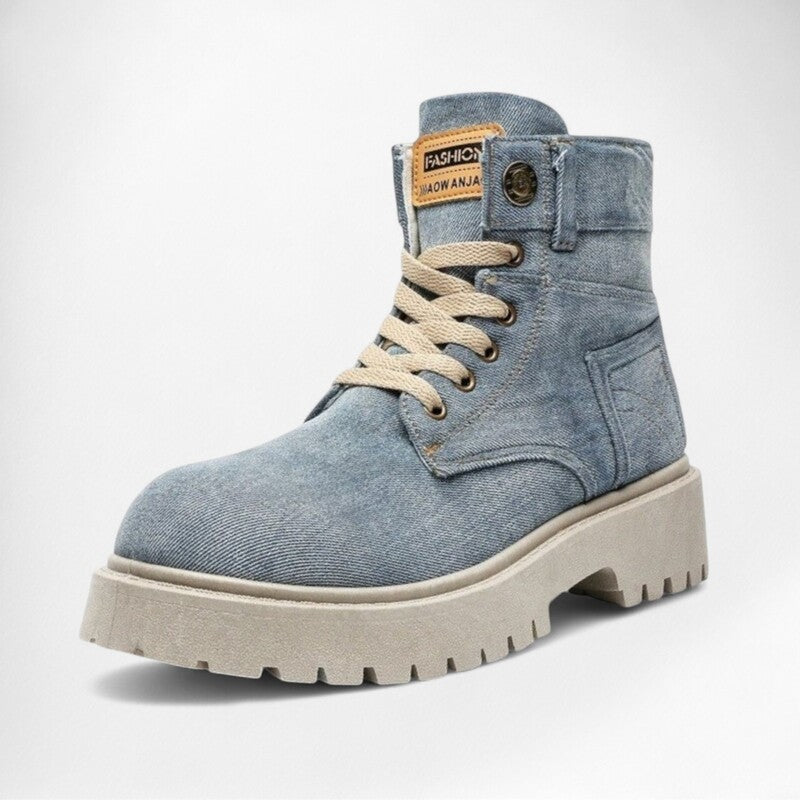 Bottines bleues effet jean Podoways 39 RoyalBlue