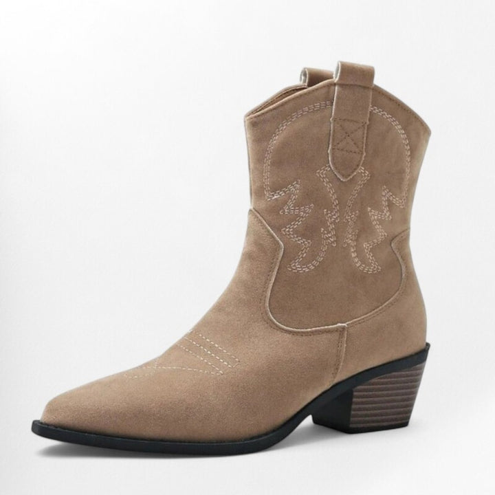 Bottines bout pointu petit talon Podoways 36 Wheat
