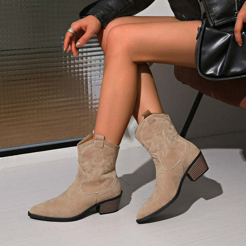 Bottines bout pointu petit talon Podoways