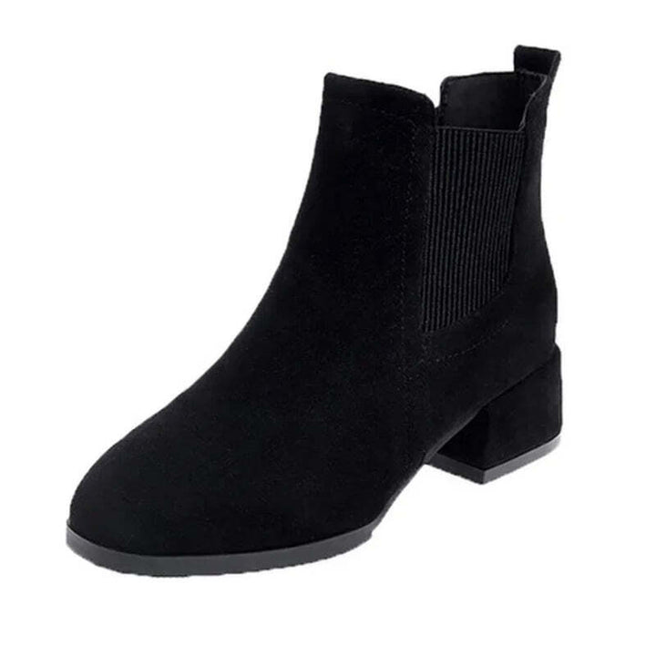 Bottines en cuir brossé coloris camel Podoways 35 Black