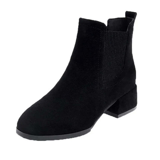 Bottines en cuir brossé coloris camel Podoways 35 Black