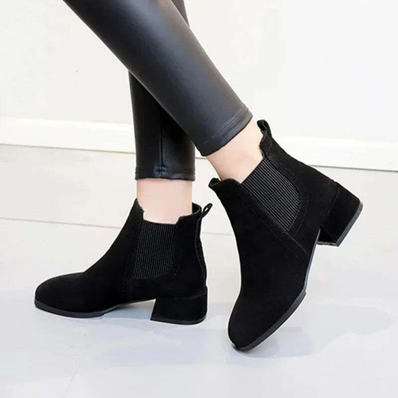 Bottines en cuir brossé coloris camel Podoways