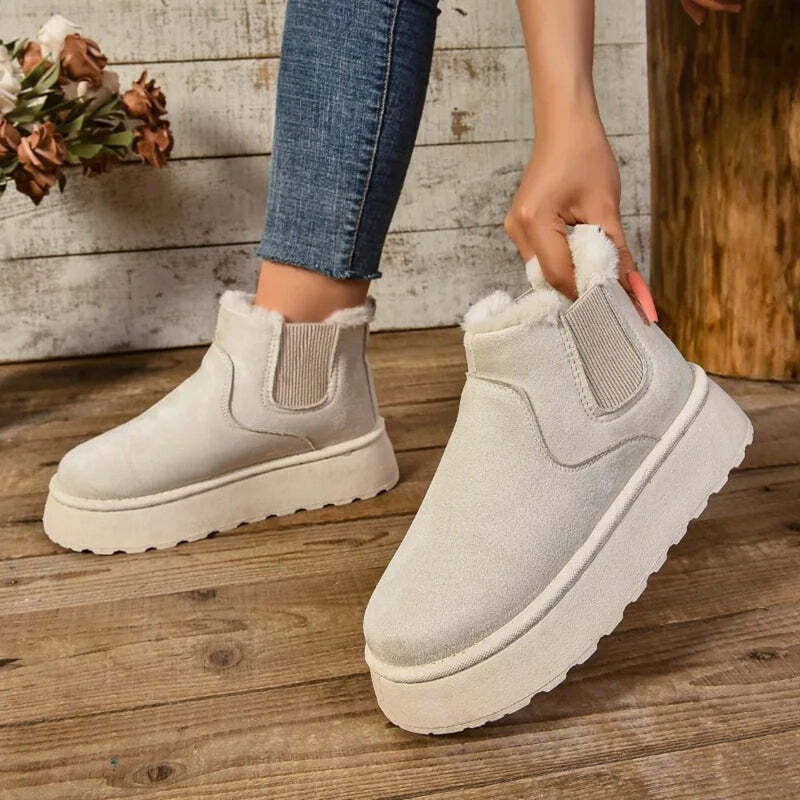 Bottines chaudes pour femme Podoways