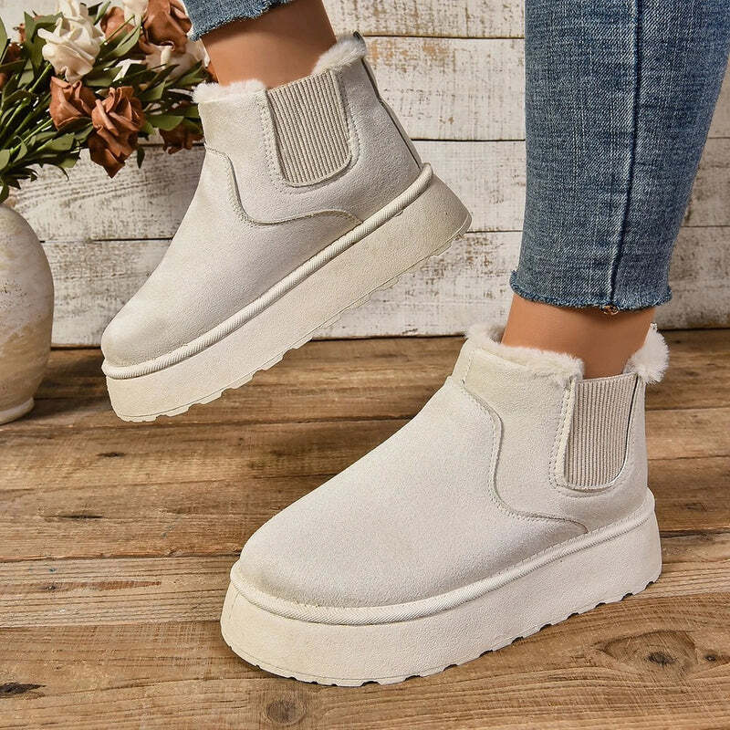 Bottines chaudes pour femme Podoways 36 Blanc