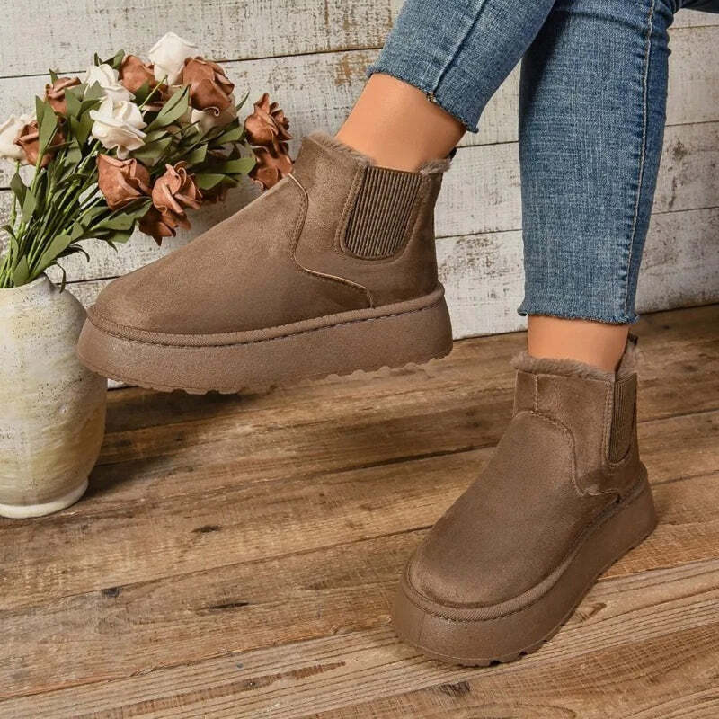 Bottines chaudes pour femme Podoways