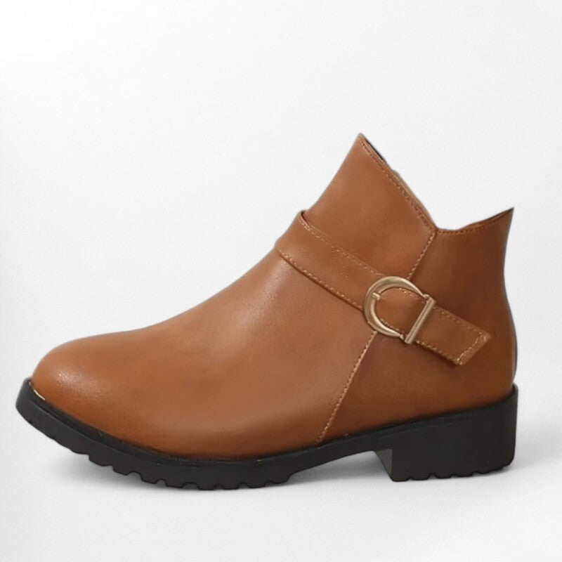 Bottines femme couleur chocolat au lait Podoways 35 Chocolate