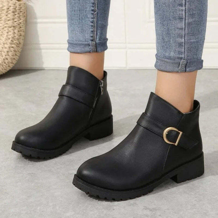 Bottines femme couleur chocolat au lait Podoways 35 Black