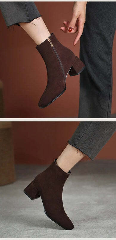 Bottines femme coloris chocolat Podoways