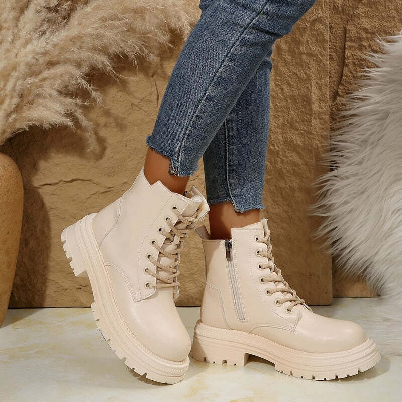 Bottines crème Podoways