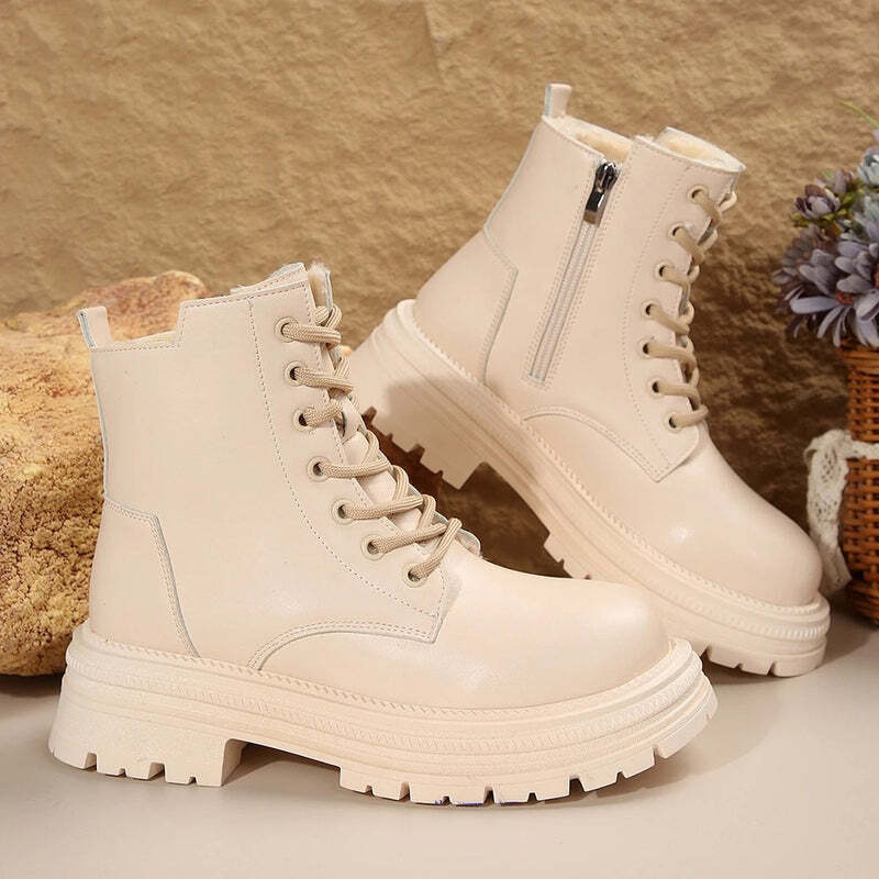 Bottines crème Podoways
