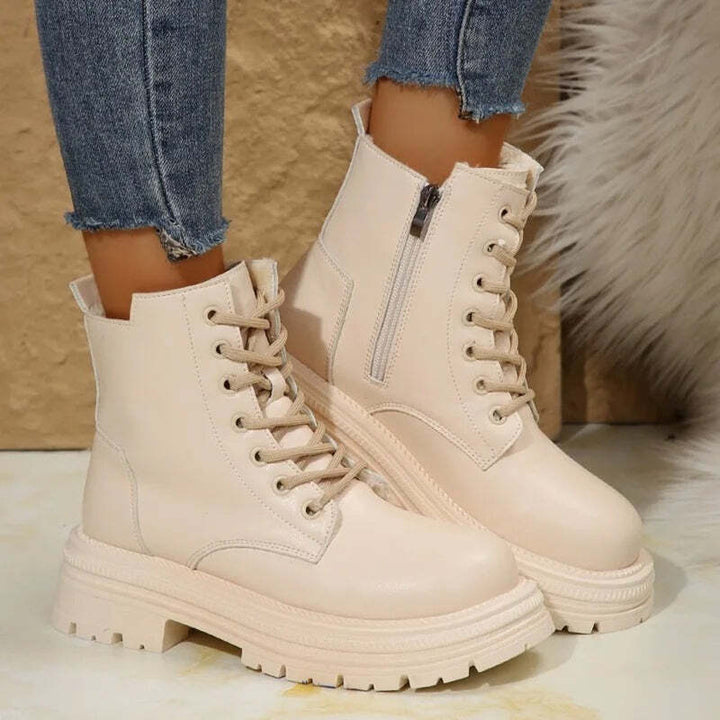 Bottines crème Podoways