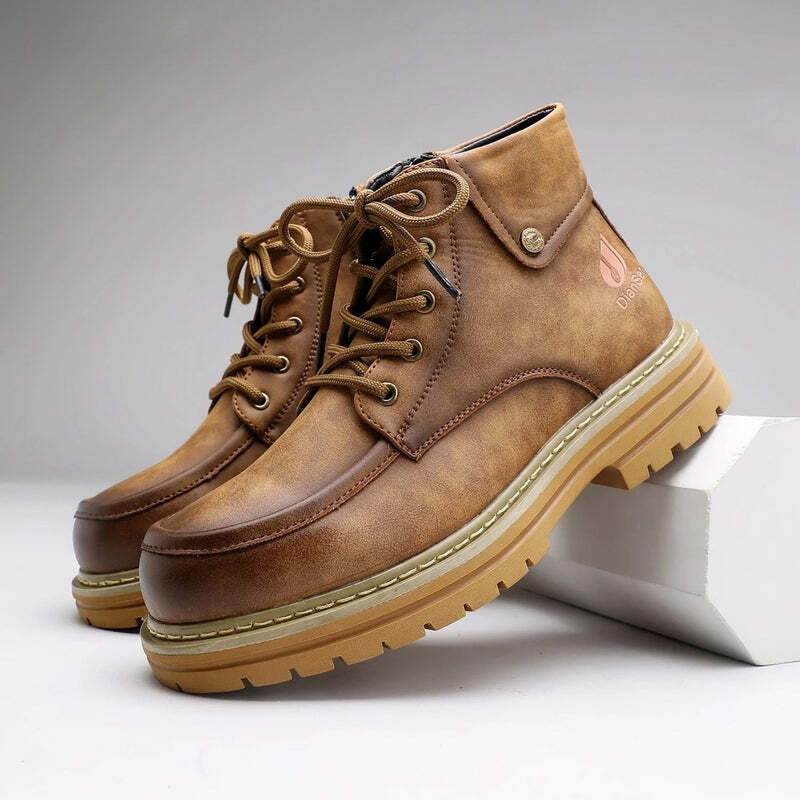 Bottines orthopédiques en cuir marron Podoways