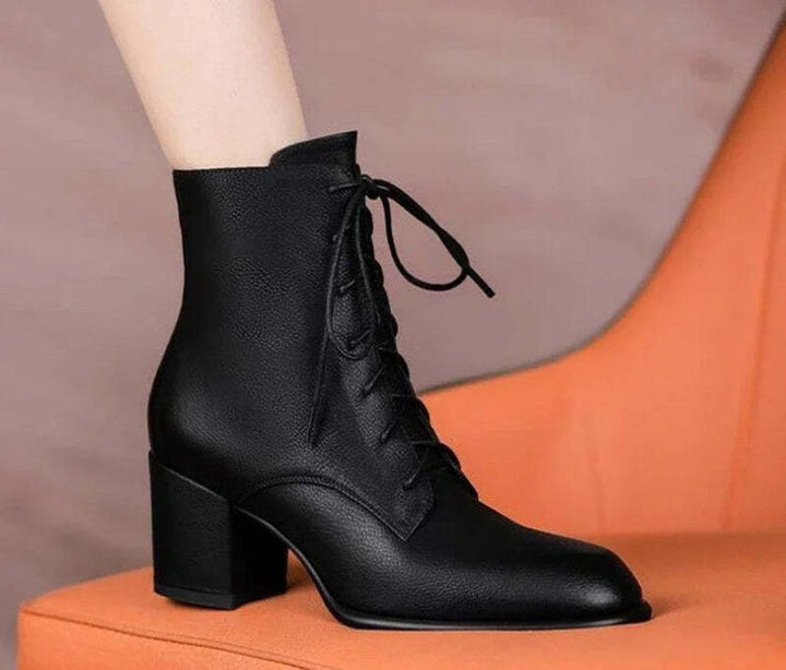 Bottines marron à lacets pour femme Podoways 35 Black