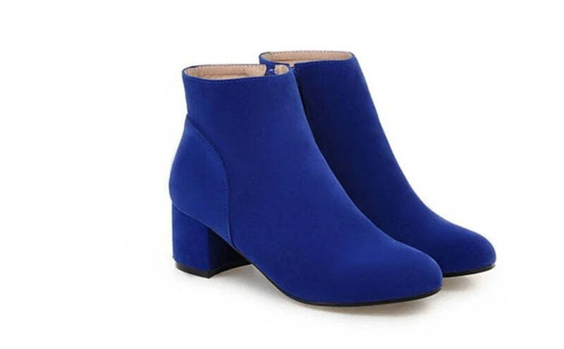 Bottines bleues pour femme Podoways