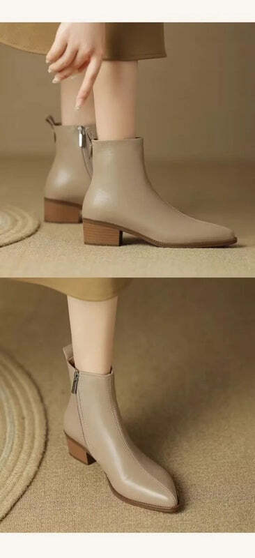 Bottines taupe pour femme Podoways