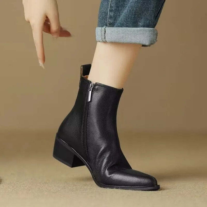 Bottines taupe pour femme Podoways