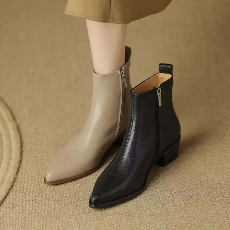 Bottines taupe pour femme Podoways