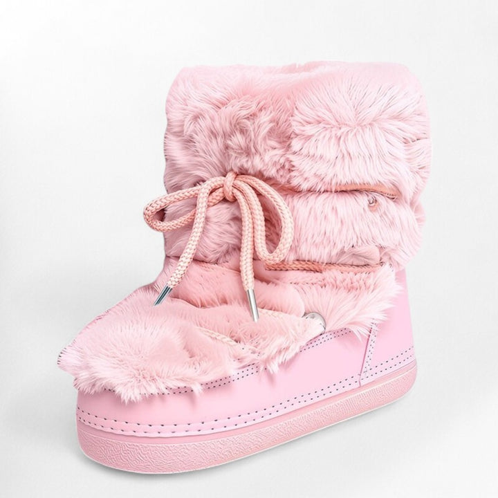 Bottines avec effet fourrure Podoways 35 Pink