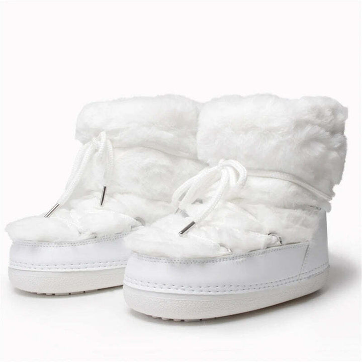 Bottines avec effet fourrure Podoways