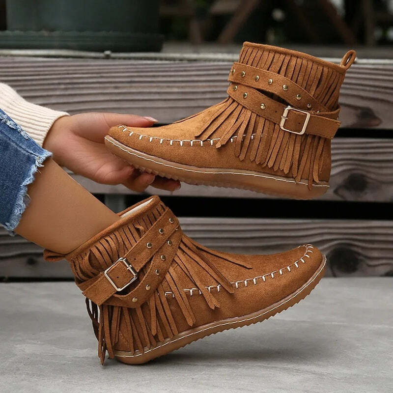 Bottines franges Podoways