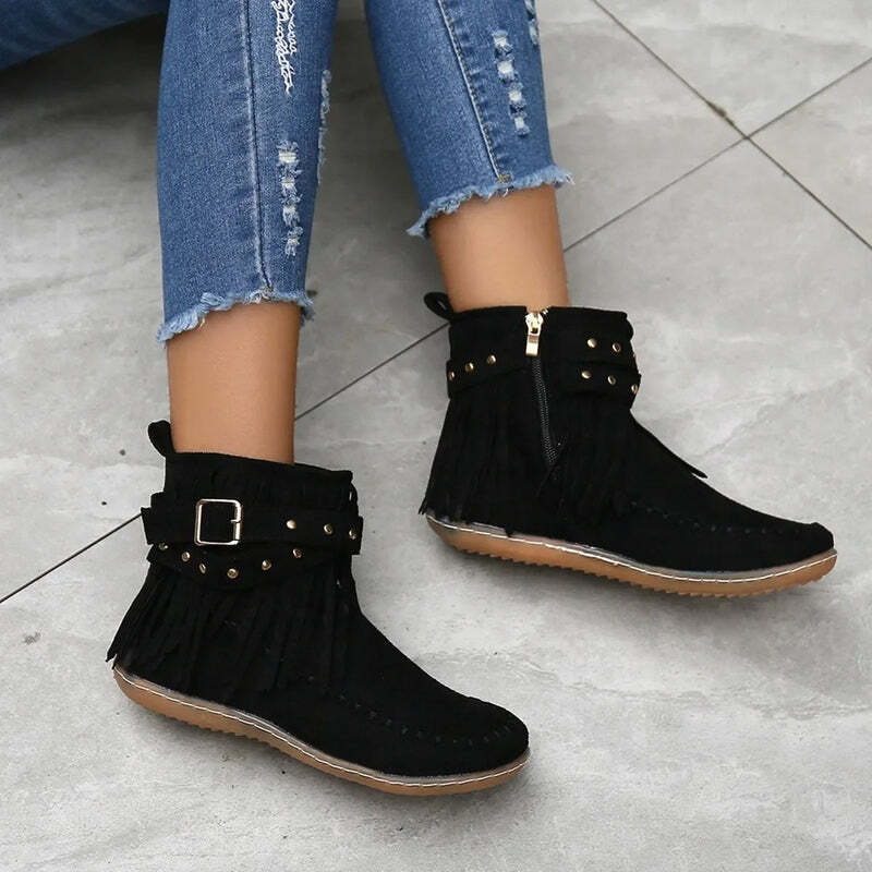 Bottines franges Podoways
