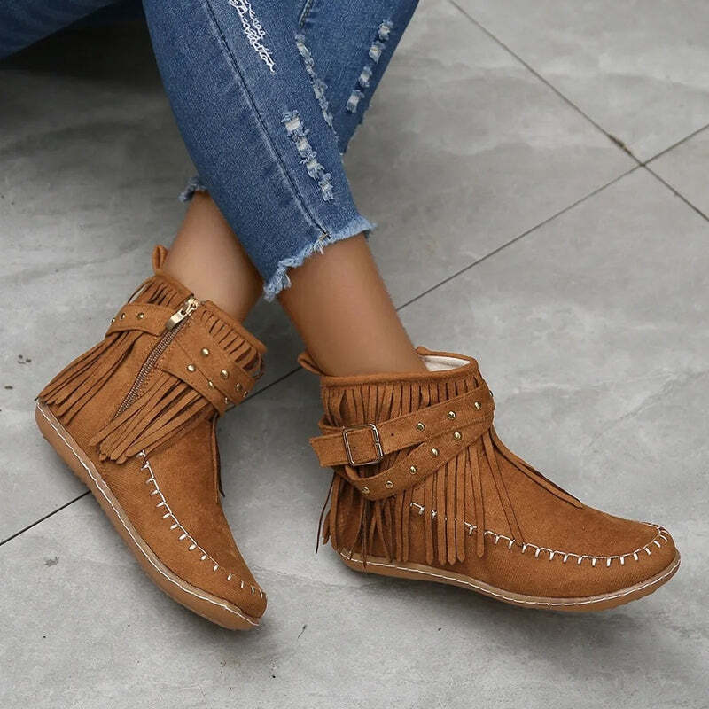 Bottines franges Podoways